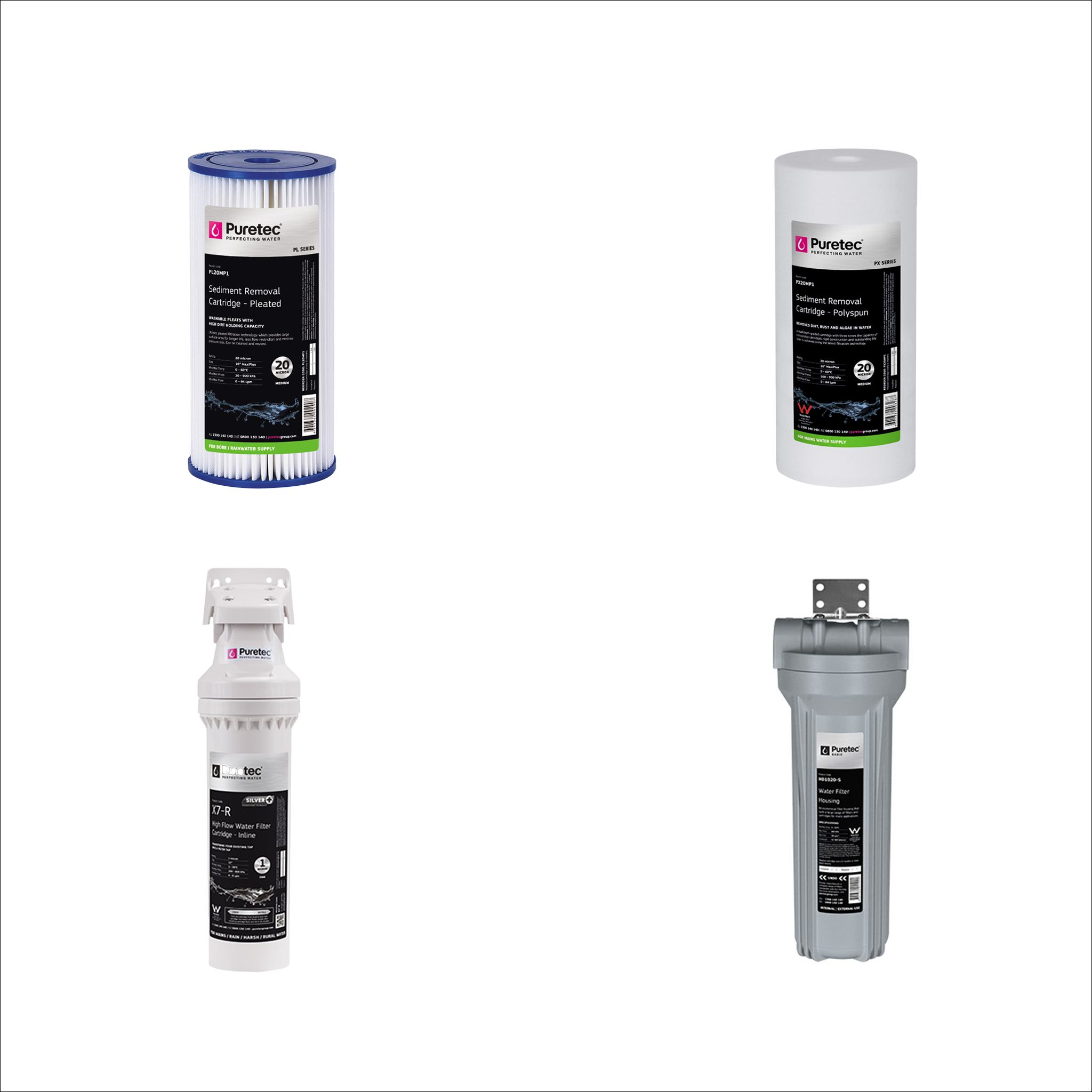 Purectec Water Filters & Housing | Active Water Solutions