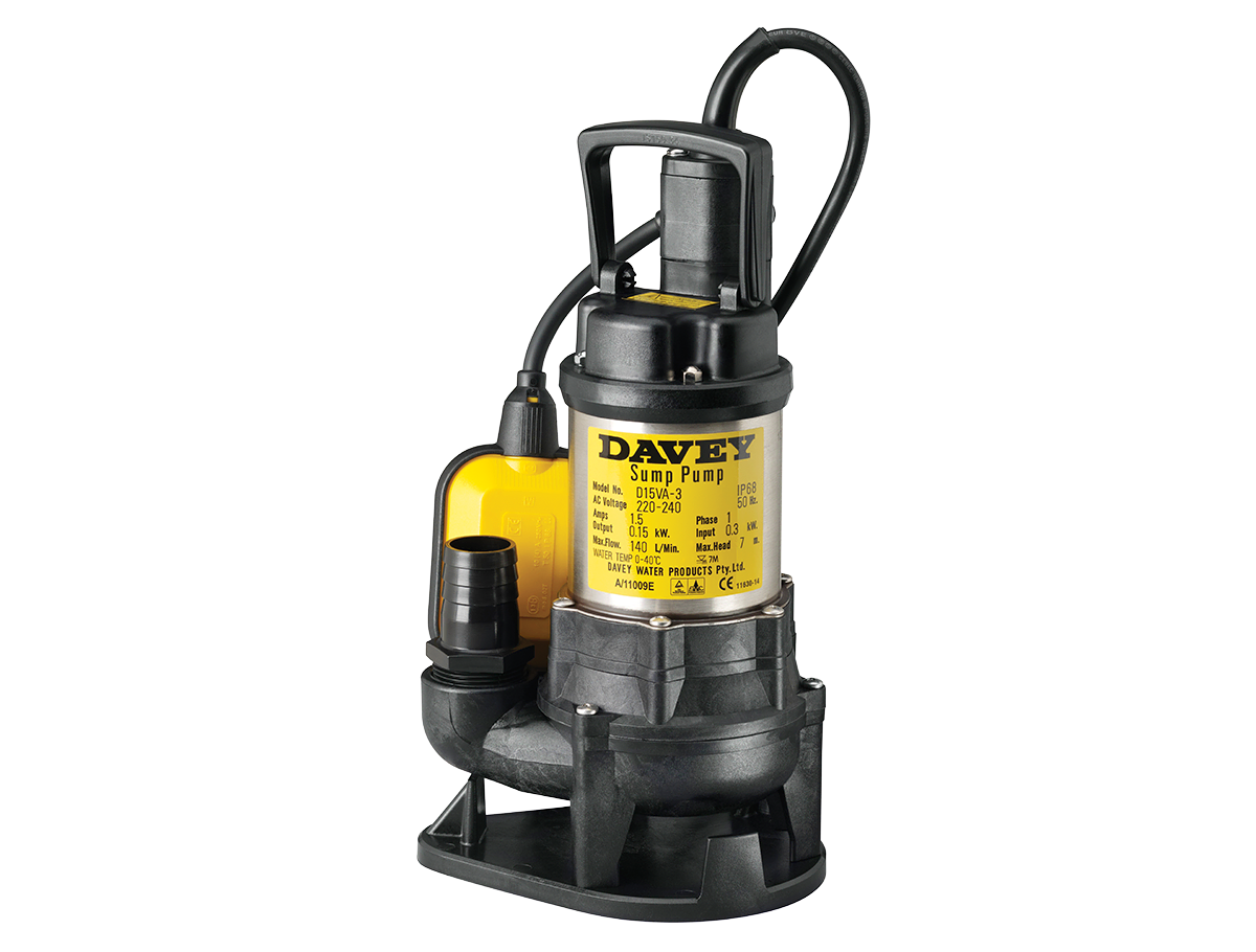 Davey D15VA Sump Pump - Active Water Solutions