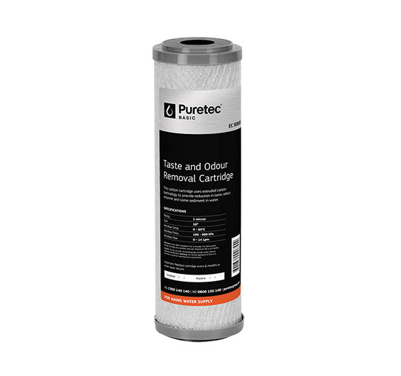 Puretec EC Series 10 Inch Extruded Carbon Cartridge - Active Water Solutions