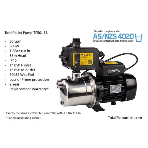 TF50J-18 TotalFlo Jet Pump 600w 1.8B - Active Water Solutions